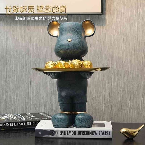 

33light luxury violence bear porch key storage ornaments entrance tray living room decorations gifts