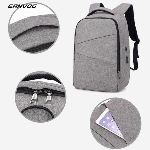 

backpack anti-theft mens business usb charger port lapnotebook school bag student travel male