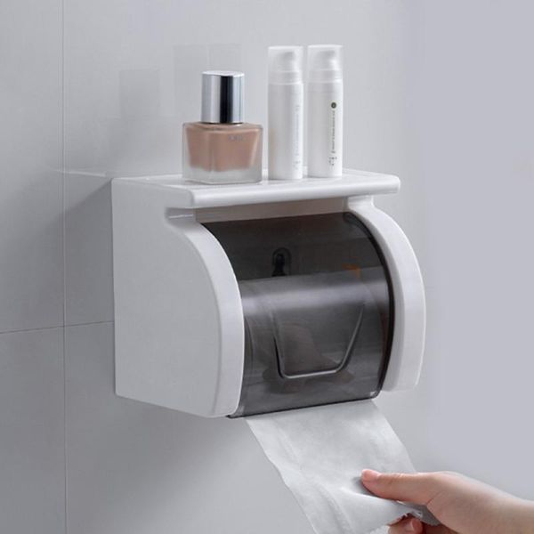 

toilet paper holders roll holder multifunctional wall mounted punch organizer tissue box storage rack for bathroom kitchen