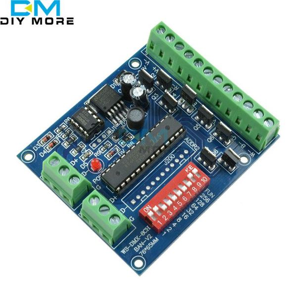 

modules 8ch rgbw dmx512 decoder controller 2groups output dc5v-24v for led strip