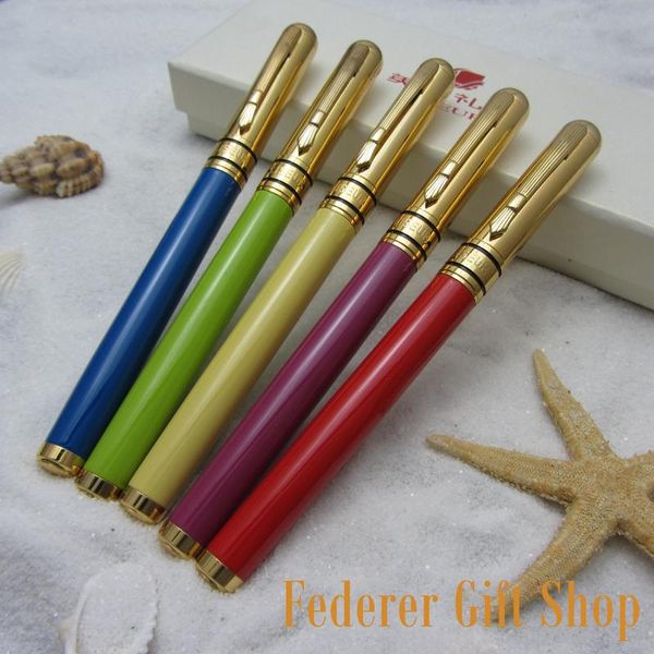 

color liseur metal case fountain pen 5 and gold ef nib gift ink pens