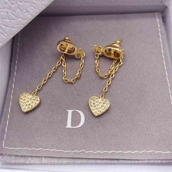 

75%off outlet online925 silver needle family love tassel letter earrings