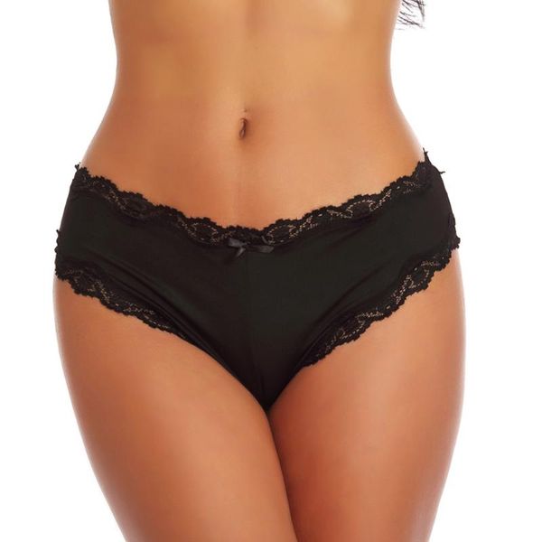 

women underwear high waist seamlessbandage lace thin panties female elasticity transparent big size for plump #cl women's, Black;pink