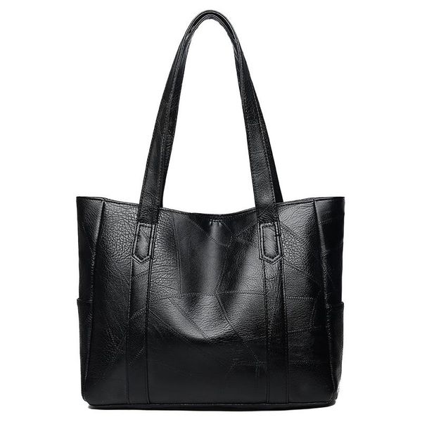 

evening bags 2021 brand designer luxury fashion shopping for women shoulder bag black handbags leather female big tote ladies hand sac