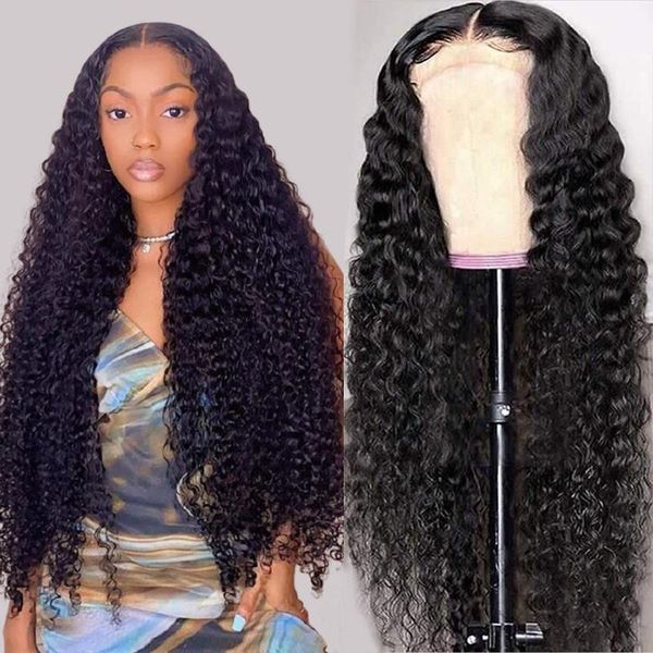 

lace wigs water wave front wig full human hair for black women 13x6 hd wet and wavy loose deep frontal, Black;brown