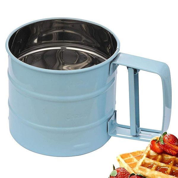 

baking & pastry tools flour sifter for with 24 fine mesh stainless steel sn tool sugar and coffee powder