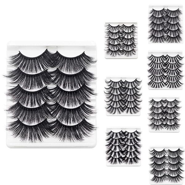 

pairs 25mm fake eyelashes mink lashes natural dramatic volume extension false1