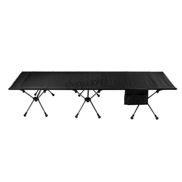 

outdoor pads camping mat sturdy comfortable portable aluminum folding tent bed cot sleeping office 1pc
