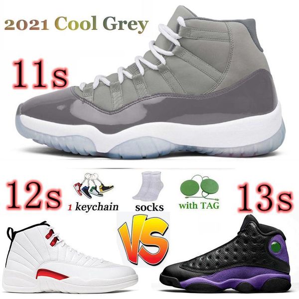 

mens 11 low basketball shoes legend blue 25th anniversary 11s cool grey 12s hyper royal 13s women sneakers manbasketballshoes, Black