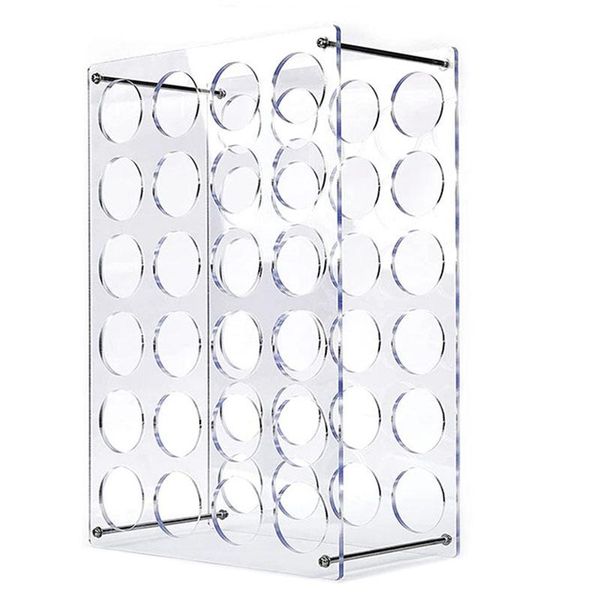 

hooks & rails roll storage rack 24 holes holders for craft room organizers and