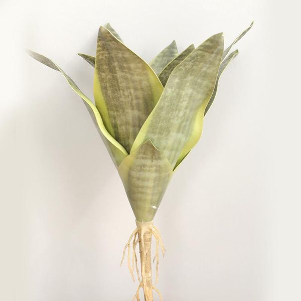 

21-25cm artificial sansevieria grass plant large 6/8/11 leaves fake plants unpotted for living room 1pc decorative flowers & wreaths