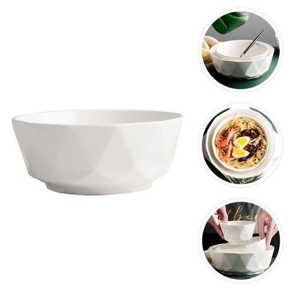 

1pc ceramic noodle bowl soup serving portable container bowls