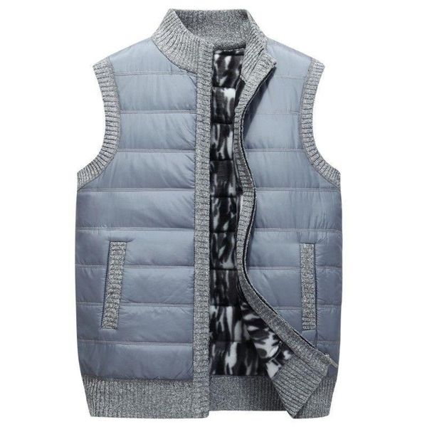

men's vests sweater vest men knitted sleeveless coat thick warm, Black;white