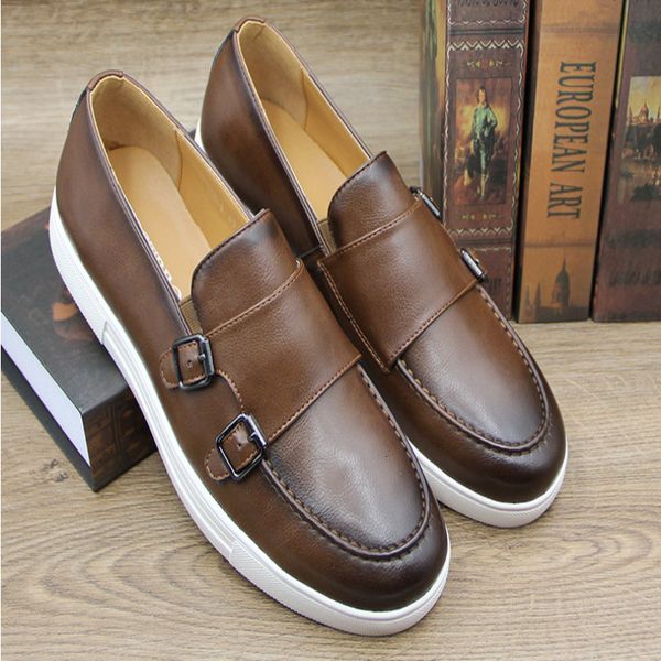 

dress shoes 2021 spring and autumn british retro gentleman european american casual white bottom love pedal men's sneakers xm330 i, Black