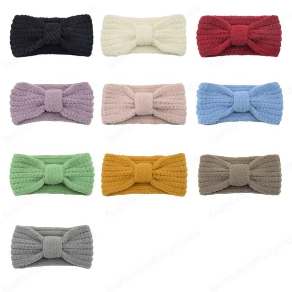 

11*21 cm children's solid color knitting warm headband fashion handmade knotted elastic wide hairband baby clothing decoration, Slivery;white