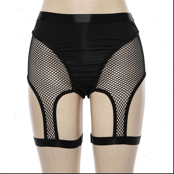 

women womens shorts mesh patchwork hollow suspender garter belt holder dance black drop good quality, White;black