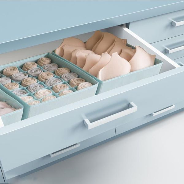 

storage drawers 3pcs bra underwear organizer box non-woven drawer closet organizers organizador divider boxes