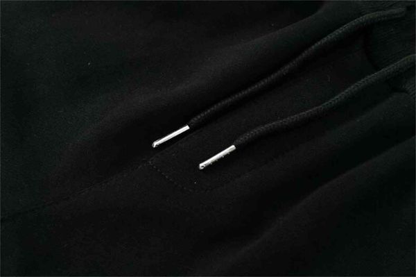 

luxury brand pants jeans shorts high-quality men's high-end eagle wings bronzing printing men women the same style couple trous, Black