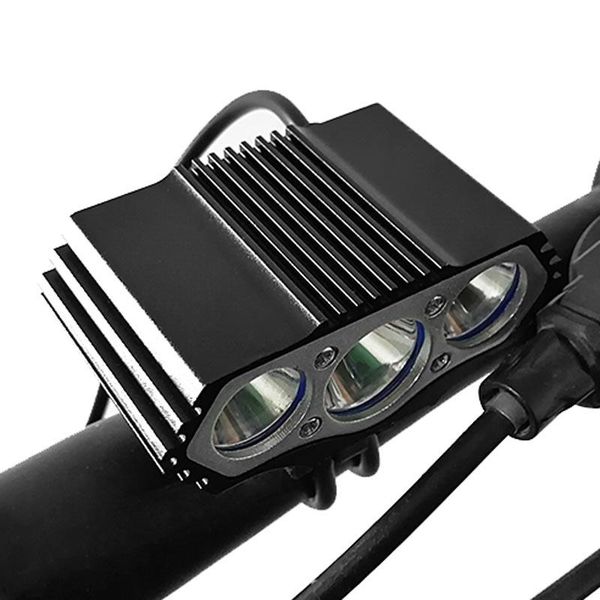 

waterproof 3*t6 led bicycle light front bike head night cycling lamp 5v usb headlamp only no battery lights
