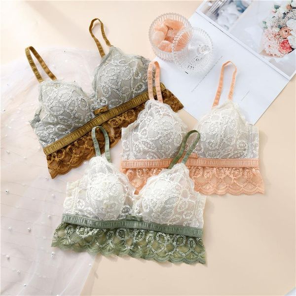 

bras women's cotton bra lace underwear fashion push up comfort plus size european style rimless female lingerie, Red;black
