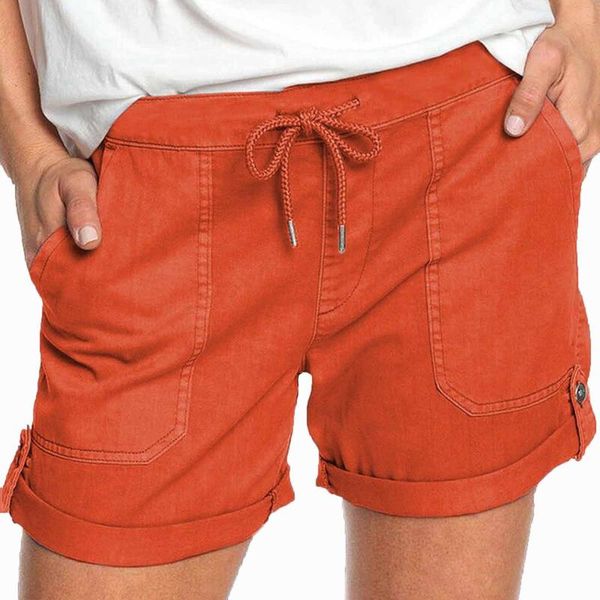 

yoga outfit fashion womens elastic waist soft lounge shorts pockets casual pajama high workout vital seamless fitness#12