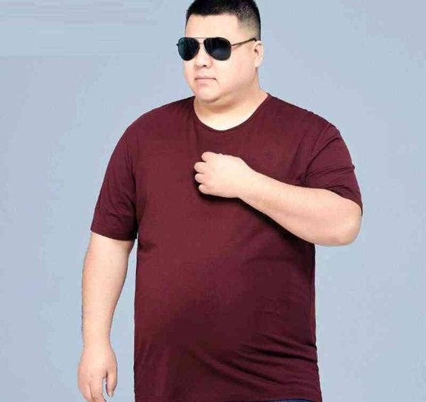 15XL Erkekler Yaz T-Shirt Kısa Kollu Artı Boyutu Büyük Satış Adam Rahat 8XL 10XL 12XL Basit Ev Boy Tshirt Siyah Tees 66 Tops G12222