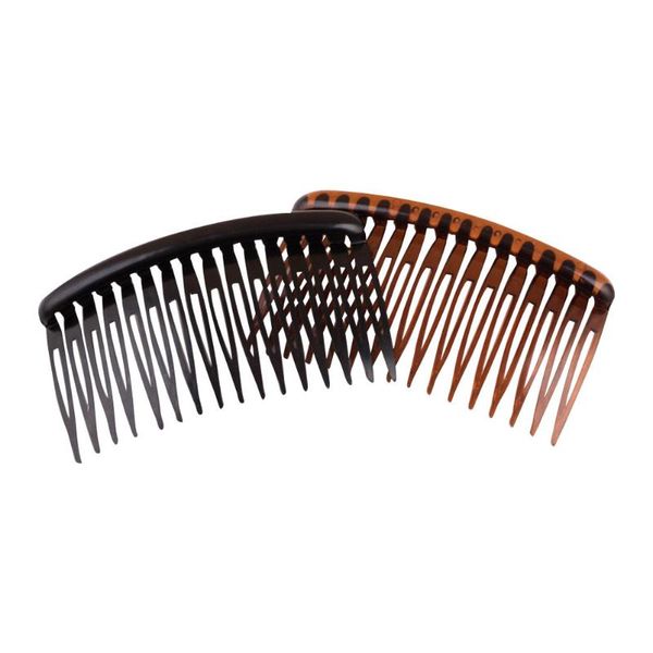 

hair brushes 2pcs 16 tooth plastic simple comb headdress for woman girl bride decoration use, Silver