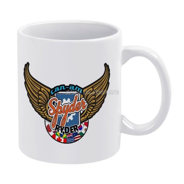 

mugs can am ryder flags coffee 330ml creative travel mug and cup office drinkware tazza motorcycle trike bike