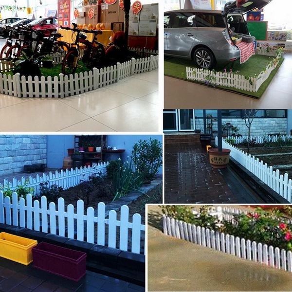 

fencing, trellis & gates 5pcs plastic fence courtyard indoor garden kindergarten flower vegetable diy christmas decor privacy