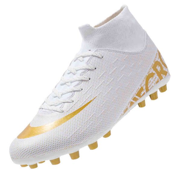 American Football Scarpe da uomo Scarpe alte solo Long Spikes Boys Training Sport Sneaker Zapatos 210809