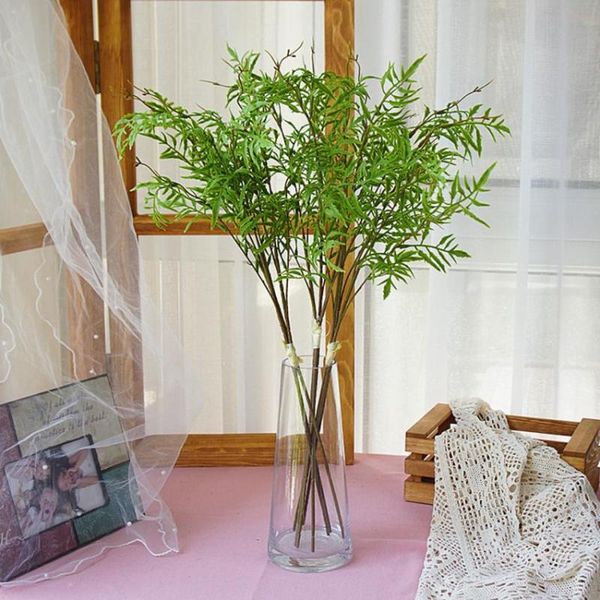 

decorative flowers & wreaths 3 pieces fake green leaves artificial vases for home wedding christmas table decorations po studio pography pro