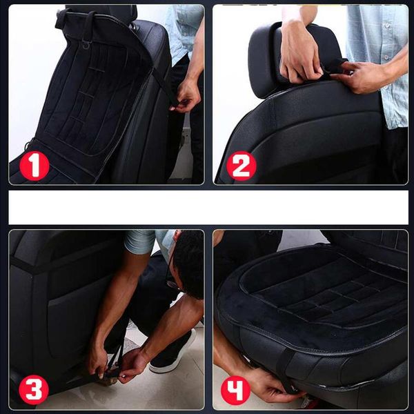 

car seat covers winter 12v heated plush cushion cover heating heater warmer pad