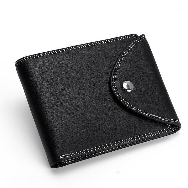 

business fashion leather men's wallet wallets1, Red;black