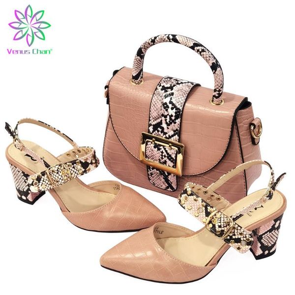 

wholesale 2021 wedding shoes and matching black italian with bags for women african dress