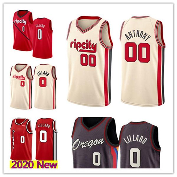 

men damian 0 lillard basketball jerseys beige black, Black;red