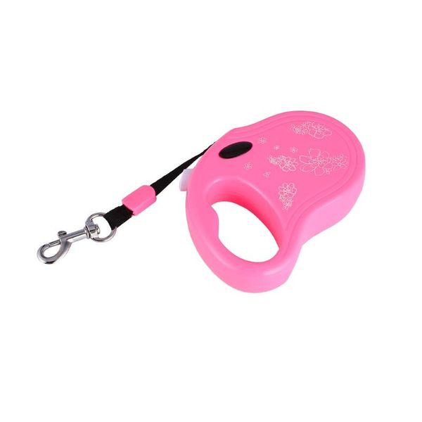

dog collars & leashes 3 meter 10ft pet automatic tractor retractable leash chain traction rope walk extending lead