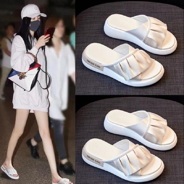 

2021women summer sandals casual fashion lady outdoor slip-on student, Black