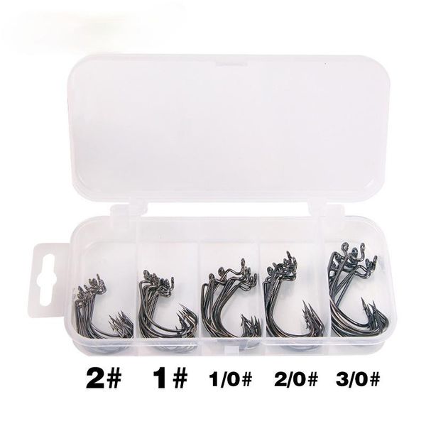 

fishing hooks luya bait wide belly crank hook fish soft 50 pcs 1 boxed accessories