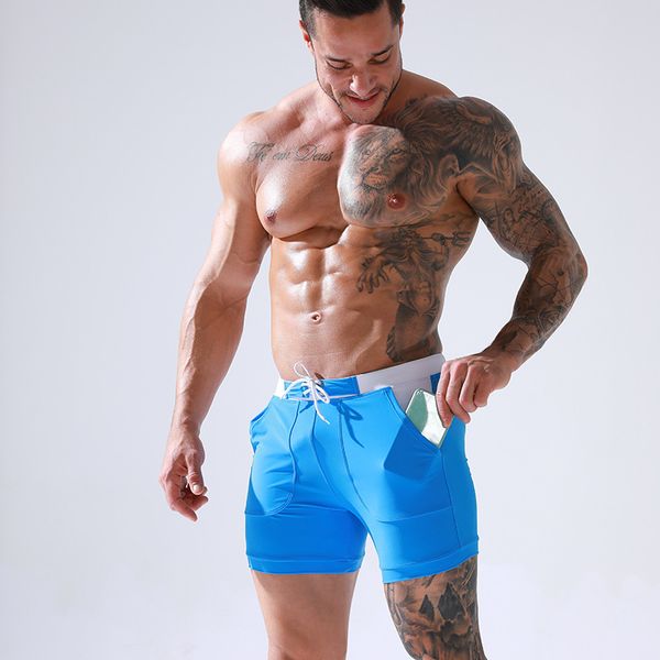 

men's shorts 2021 extra large nylon qui drying swimming pants quarter beach, White;black