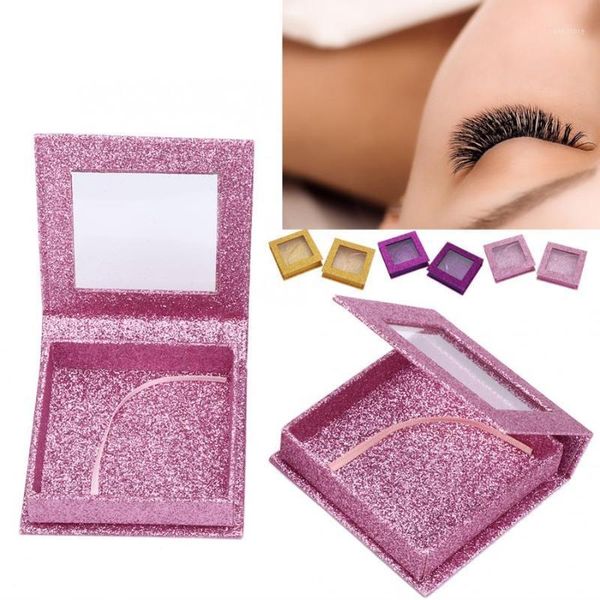 

2pcs magnetic false eyelashes storage case quadrate eye lashes box eyelashes1