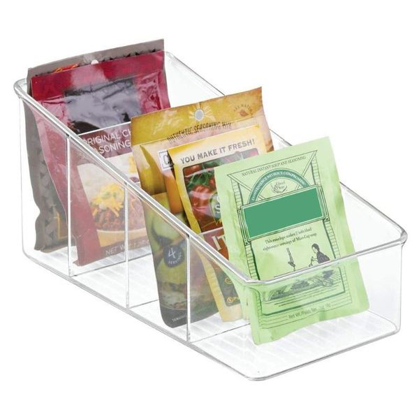 

selling large plastic packet organizer storage station for kitchen pantry cabinet counterholds spice pouches home bottles & jars