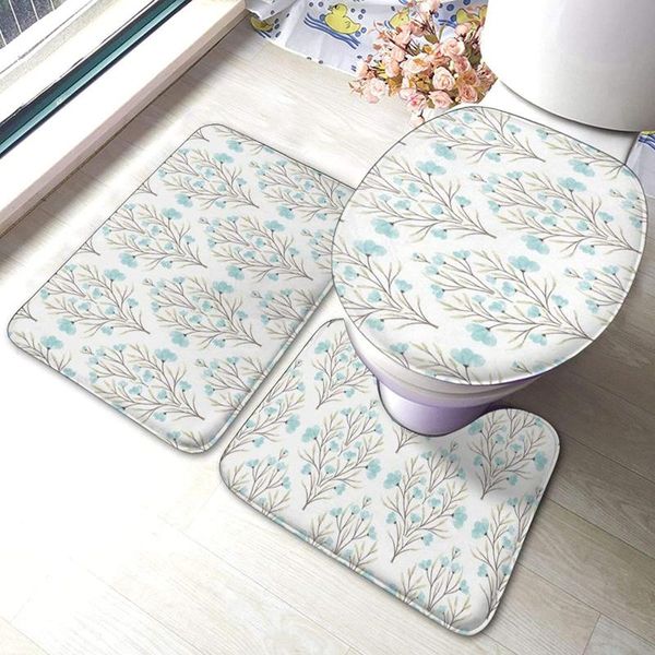 

bath mats keep calm & love flowers bathroom mat sets 3 piece set rugs memory foam toilet seat cover lid