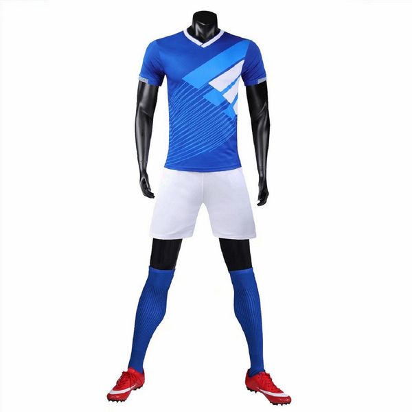 

2222385custom diy wear white soccer jerseys suit men's match short sleeve training football shirt kit men sports uniform print number n