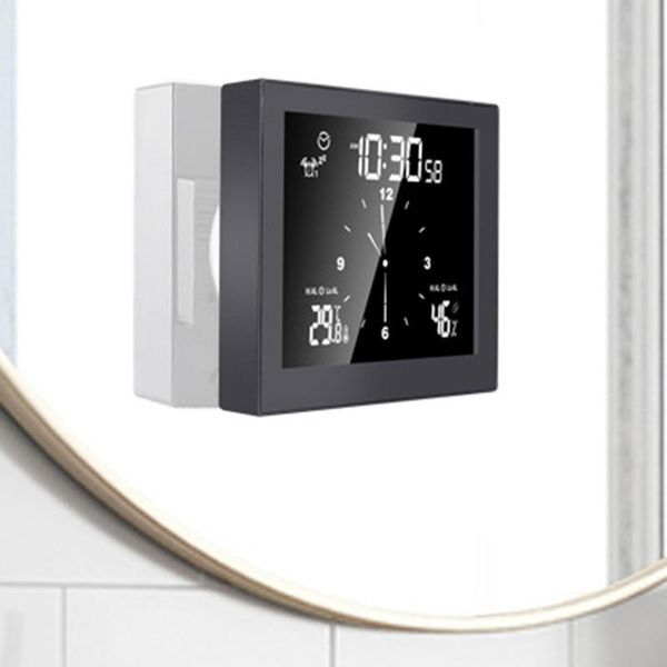 

desk & table clocks waterproof multifunctional stylish creative convenient suction cup stand countdown temperature humidity bath digital clo