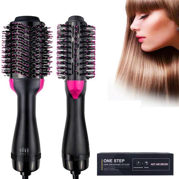 

one step hair dryer brush and volumizer straightener multifunctional curler comb negative ion air electric brushes