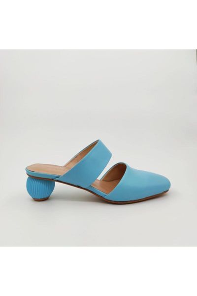 

sandals 33061 blue women leather mule, Black