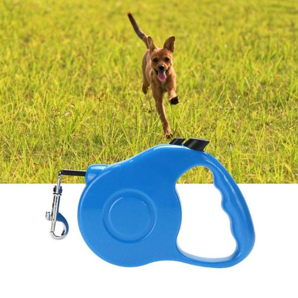 

dog collars & leashes 3m/5m retractable pet leash traction rope walking lead chain double switch halter harness for dogs cats