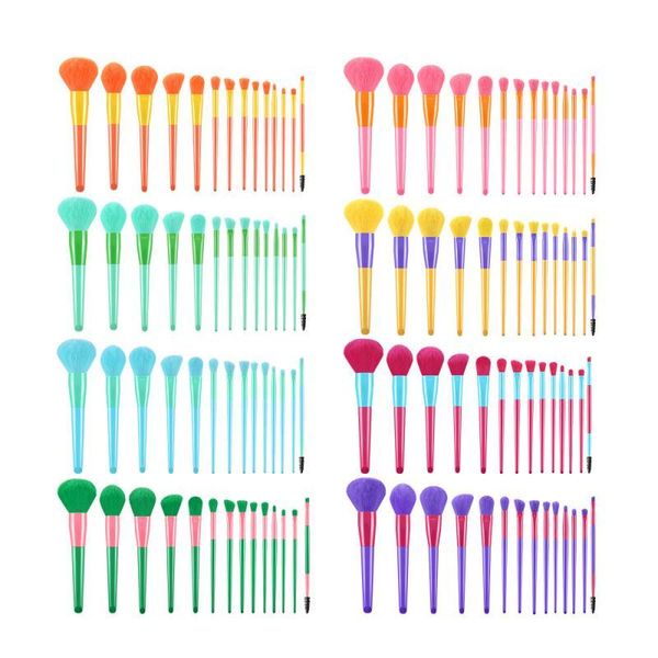 

makeup brushes 14 pcs brush tool set man-made fiber eye shadow eyebrow foundation cosmetic beauty tools