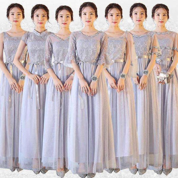 

bridesmaid dress women's long korean fairy temperament large size sister group friend can be worn in summer at ordinary times, White;black