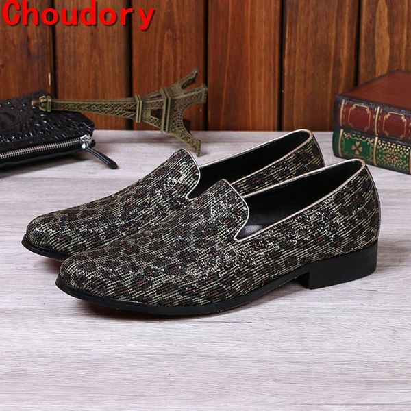 

dress shoes 2021 chaussures hommes summer mens luxury velvet loafers pointed toe genuine leather men glitter sapato social, Black